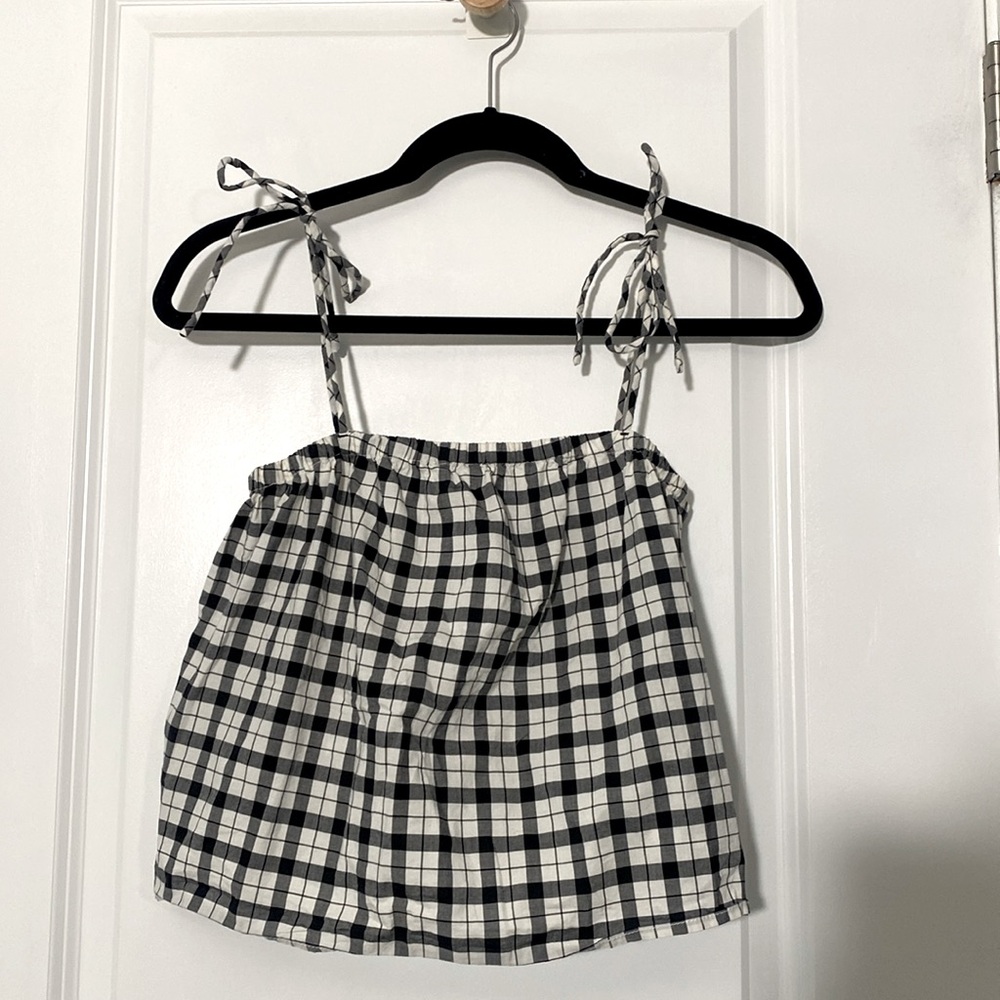 Gingham everlane tank